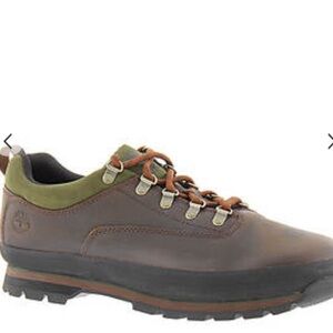Timberland Euro Hiker Low Walking Shoes (Men's) Gaucho Locohorse Full Grain 10